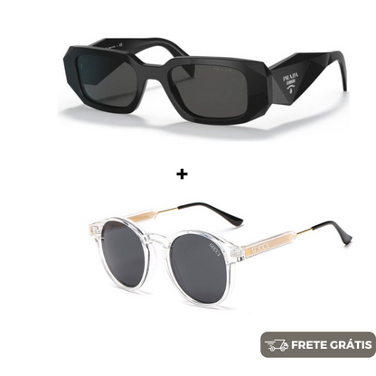 2 Óculos Unissex - Gucci | Prada - COMPRE 1 LEVE 2